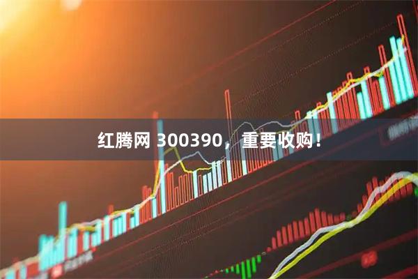 红腾网 300390，重要收购！