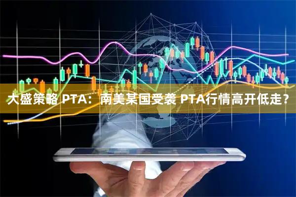 大盛策略 PTA：南美某国受袭 PTA行情高开低走？